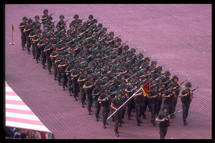 jaguar company marches in passing out parade