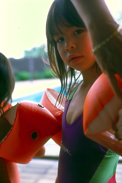 coco wears armfloats