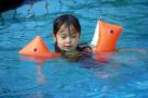 kimber floats, contemplative