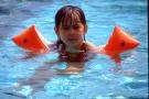 kimber afloat, with characteristic expression