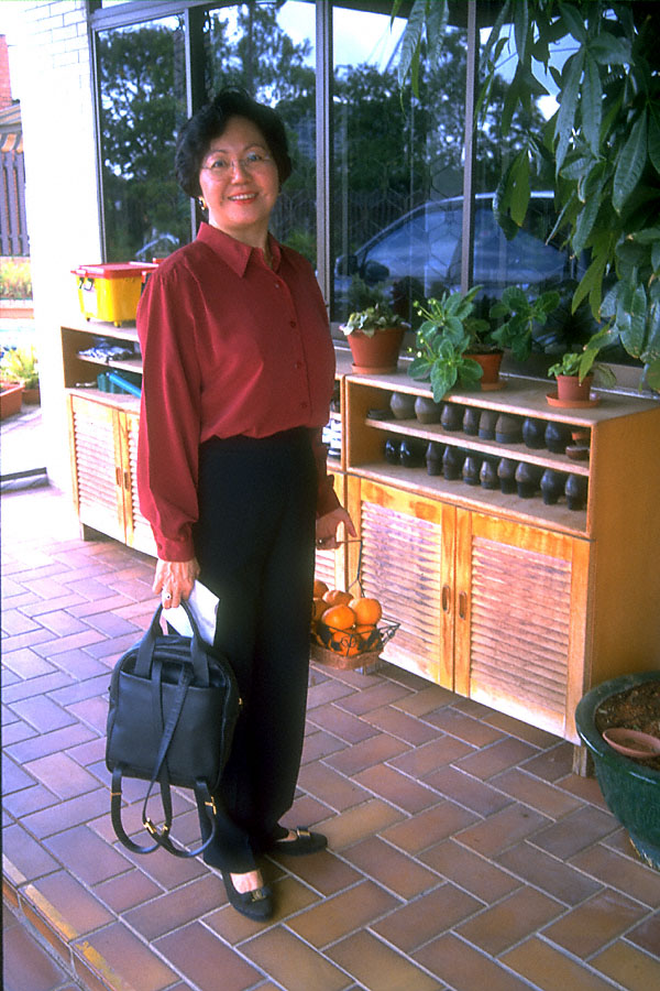 mother portrait with kumquats