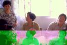 gin rummy: cousin yong cheh (left), patricia ling (middle), kong wen (right), aunty michelle (front left)