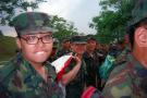 unknown recruit (left), timothy hia (middle), and terrence (right), from jaguar platoon