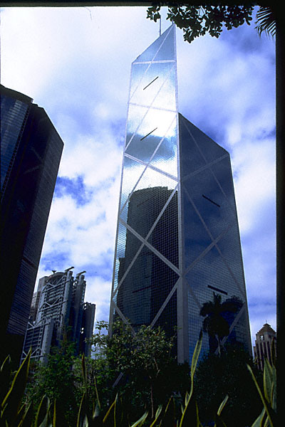 bank of china building, a dagger in the heart of hong kong (bad feng shui because of the sharp edges)