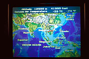 screen shot of inflight electronic flight information system