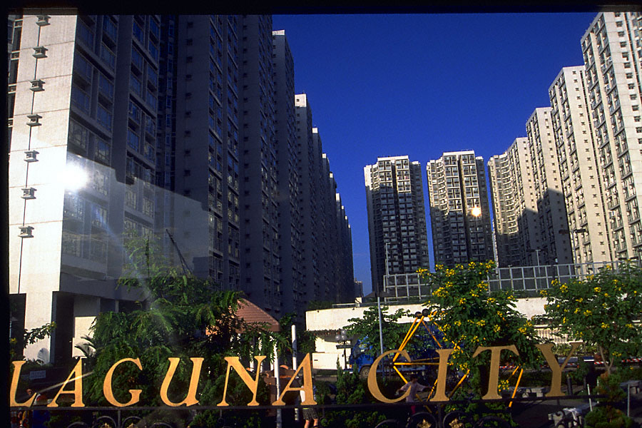 laguna city building shot with self-caption from bus