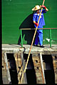 star ferry ferryman with pole